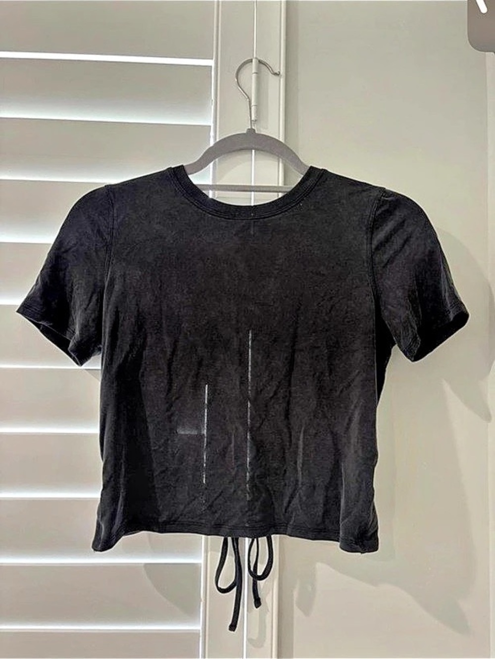 Lululemon Cinch-Back Short-Sleeve Shirt Black